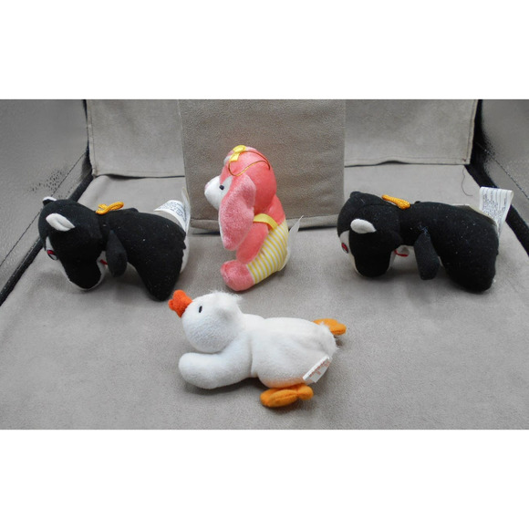 Small Mini Plush Animal Lot Vintage: Giftco Duck, Rabbit, Fable Creatures - Picture 3 of 10